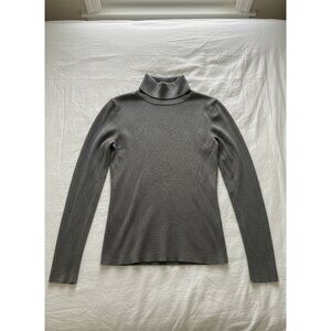 White House Black Market‎ Gray Turtleneck Sweater